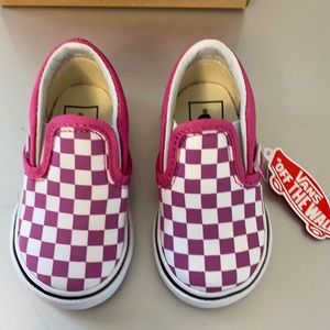 Toddler vans 4.0 pink checkerboard